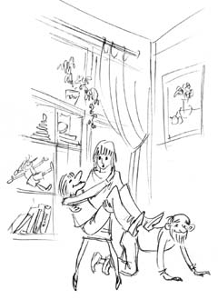 Иллюстрация к книге Жан Ледлофф 'Как вырастить ребенка счастливым