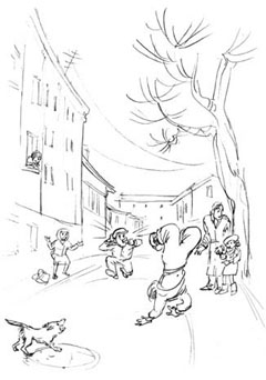 Иллюстрация к книге Жан Ледлофф 'Как вырастить ребенка счастливым